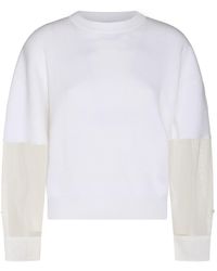 Brunello Cucinelli - White Cotton Knitwear - Lyst