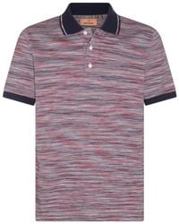 Missoni - Red Cotton Polo Shirt - Lyst