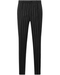 Dolce & Gabbana - Black And White Wool Pants - Lyst