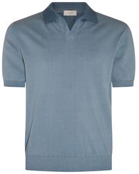 Altea - Light Blue Cotton Polo Shirt - Lyst