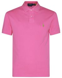 Polo Ralph Lauren - Pink Cotton Polo Shirt - Lyst