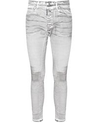 DSquared² - White And Grey Cotton Blend Jeans - Lyst