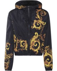 Versace - Black And Gold Casual Jacket - Lyst