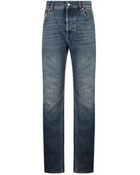 Alexander McQueen - Blue Cotton Denim Jeans - Lyst
