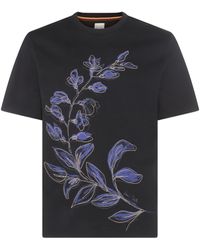 Paul Smith - Navy And Violet Cotton T-shirt - Lyst