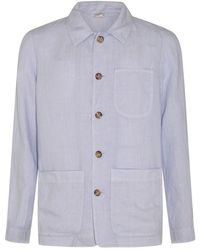 Altea - Light Violet Linen Shirt - Lyst