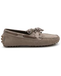 Brunello Cucinelli - Beige Leather Loafers - Lyst