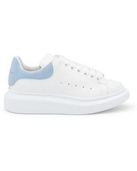Alexander McQueen - White Leather Oversize Sneakers - Lyst