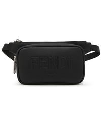 Fendi - Belt Bag In Hammered Leather - Lyst
