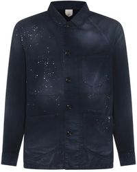 Altea - Blue Cotton Casual Jacket - Lyst