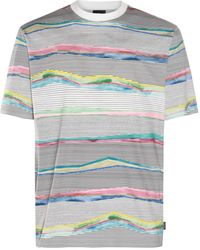 PS by Paul Smith - Grey Colour Cotton T-shirt - Lyst