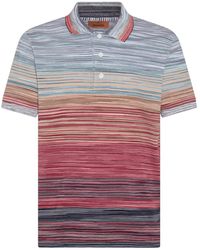 Missoni - Red Cotton Polo Shirt - Lyst