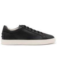 Tod's - Black Leather Sneakers - Lyst
