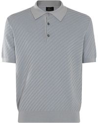 Brioni - Cotton-silk Blend Polo Shirt - Lyst