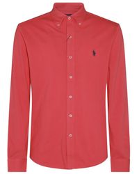 Polo Ralph Lauren - Red Cotton Shirt - Lyst