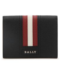 Bally - , White And Red Leather Wallet - Lyst