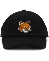 Maison Kitsuné - Cotton Fox Head Baseball Cap - Lyst