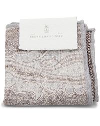 Brunello Cucinelli - White Silk Scarves - Lyst