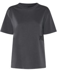 Alexander Wang - Dark Grey Cotton T-shirt - Lyst