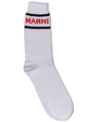 Marni - White Cotton Socks - Lyst