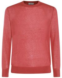 Piacenza Cashmere - Red Silk Knitwear - Lyst