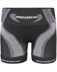 MISBHV - Black And White Shorts - Lyst