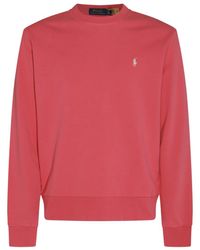 Polo Ralph Lauren - Red Cotton Sweatshirt - Lyst