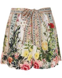 Camilla - Multicolor Silk Shorts - Lyst