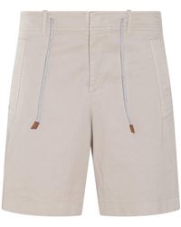 Eleventy - Beige Cotton Shorts - Lyst