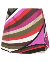 Emilio Pucci - Multicolor Silk Skirt - Lyst