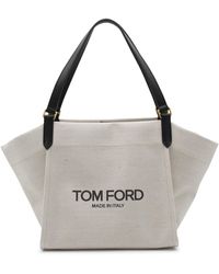 Tom Ford - Rope And Black Canvas And Leather Tote Bag - Lyst