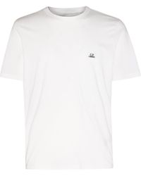 C.P. Company - White Cotton T-shirt - Lyst