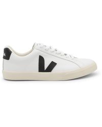 Veja - White And Black Faux Leather Esplar Sneakers - Lyst