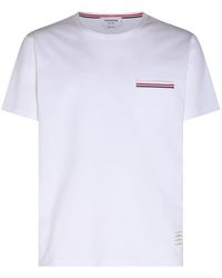 Thom Browne - Cotton Rwb Pocket Trim T-shirt - Lyst