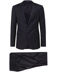 Giorgio Armani - Dark Blue Wool Suits - Lyst