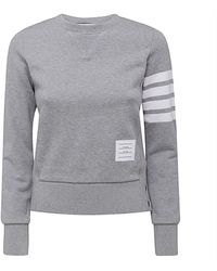Thom Browne - Grey Cotton Sweatshirt - Lyst