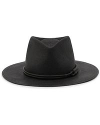 Brunello Cucinelli - Black Fedora Hat - Lyst