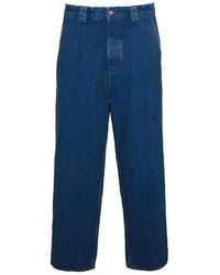 Marni - Blue Cotton Denim Jeans - Lyst