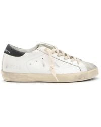 Golden Goose - White Leather Super-star Sneakers - Lyst