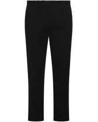 Polo Ralph Lauren - Black Cotton Pants - Lyst