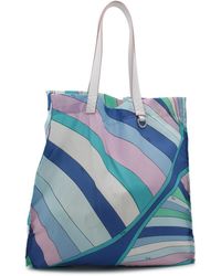 Emilio Pucci - Blue And White Yummy Tote Bag - Lyst