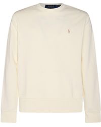 Polo Ralph Lauren - Beige Cotton Sweatshirt - Lyst