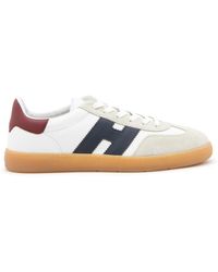 Hogan - Blue And Red Leather Cool Sneakers - Lyst