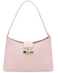 Furla - Pink Leather 1927 M Shoulder Bag - Lyst