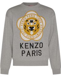 KENZO - Wool-cotton Blend Jumper - Lyst