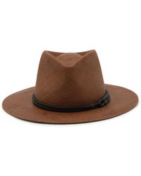 Brunello Cucinelli - Brown Fedora Hat - Lyst
