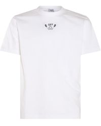 Off-White c/o Virgil Abloh - White And Black Cotton T-shirt - Lyst