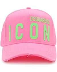 DSquared² - And Green Cotton Icon Baseball Cap - Lyst