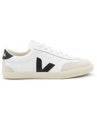 Veja - White Leather Sneakers - Lyst