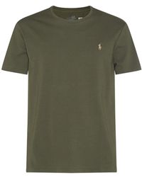 Polo Ralph Lauren - Dark Green Cotton T-shirt - Lyst